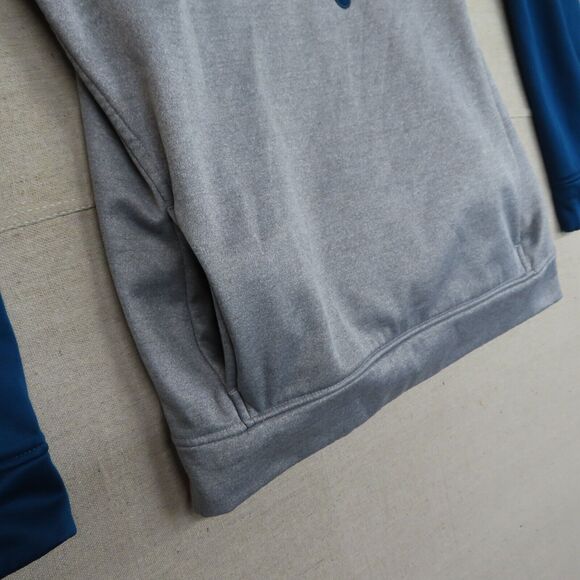 PUMA Pullover Hoodie Blue/Gray Girls Juniors XL Pockets Fleece Lined Hooded Logo - Picture 3 of 8